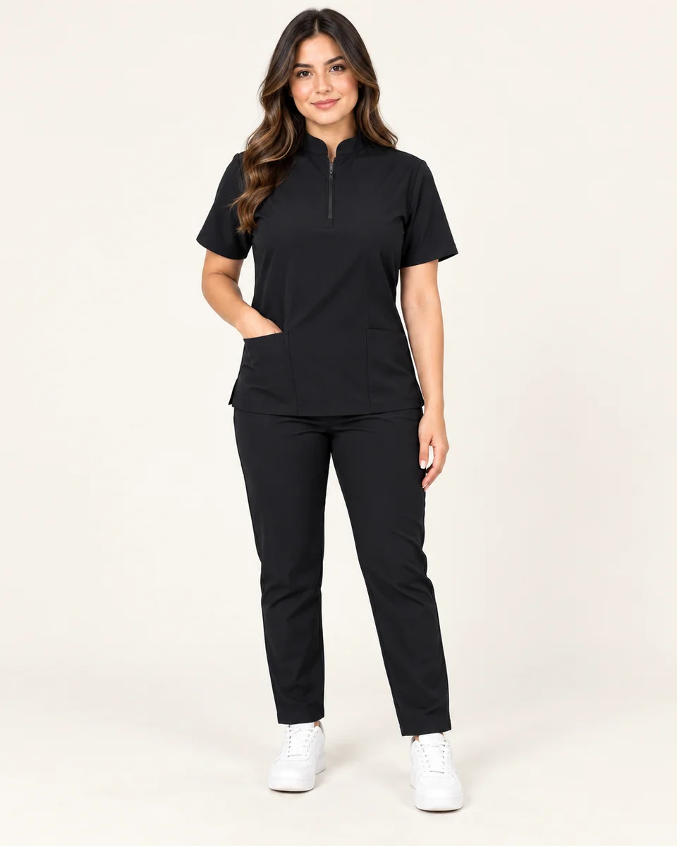 Scrub cuello Mao con cierre · AF-04-B
