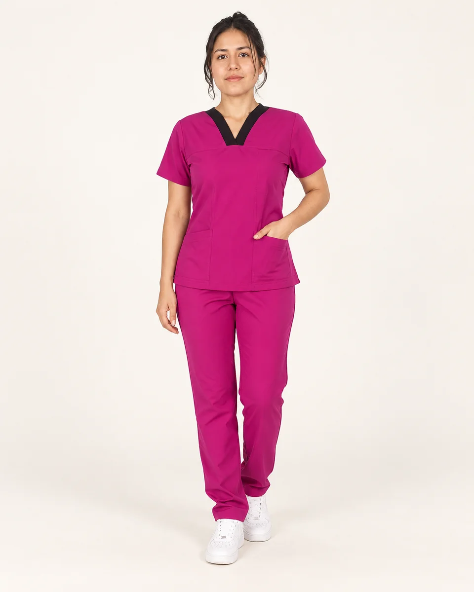 Scrub cuello V combinado · AF-05-B