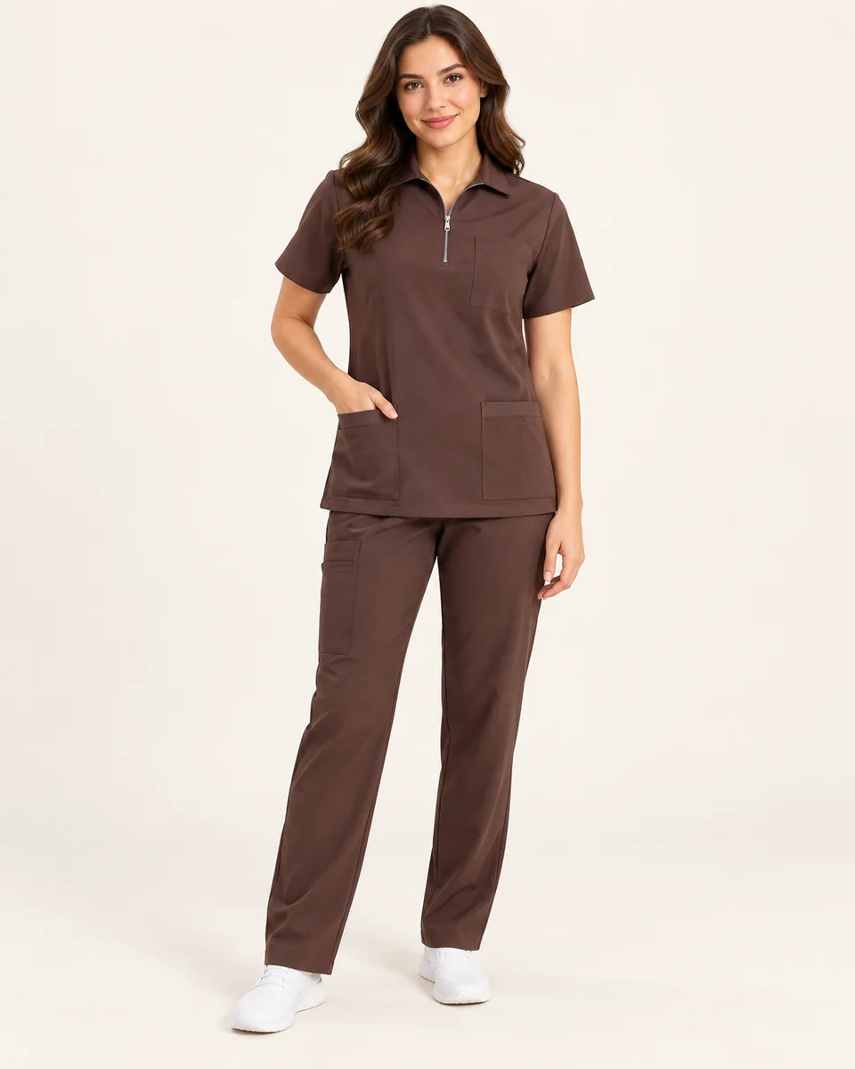 Scrub cuello alto con cierre · AF-06-A