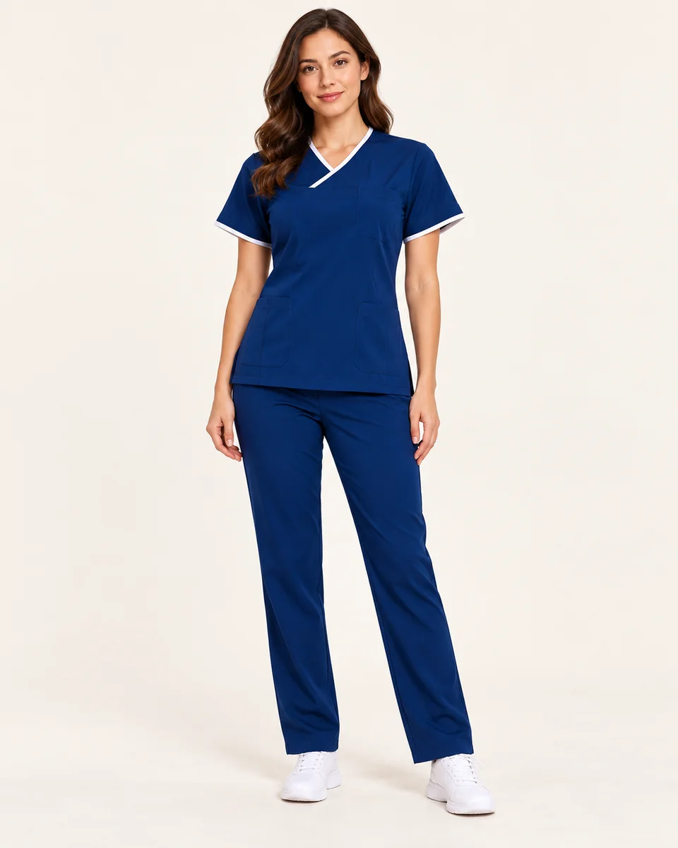 Scrub cuello V cruzado · AF-06-B