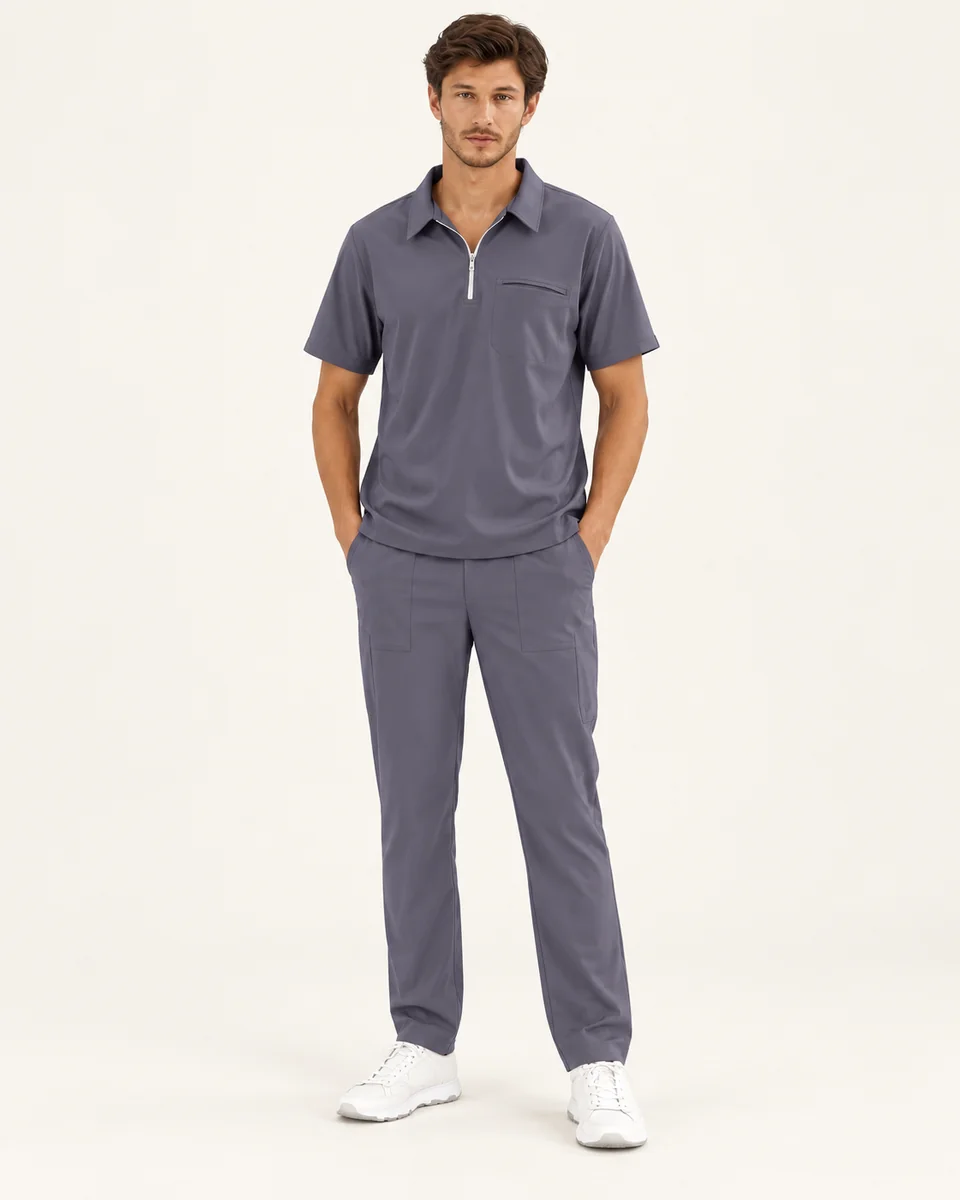 Scrub cuello tipo polo · AF-13-A