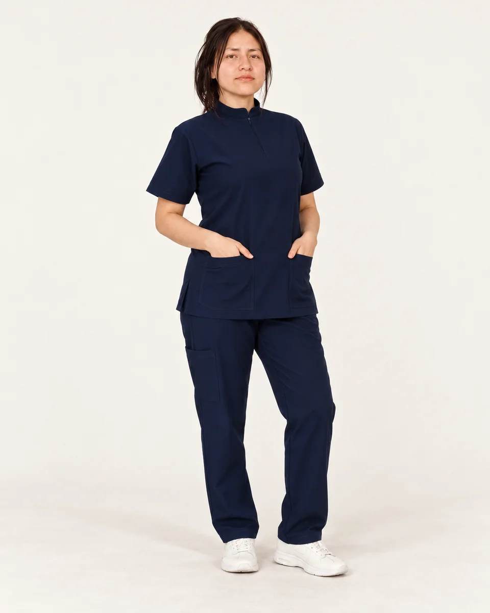 Scrub cuello Mao con cierre · AF-14-A