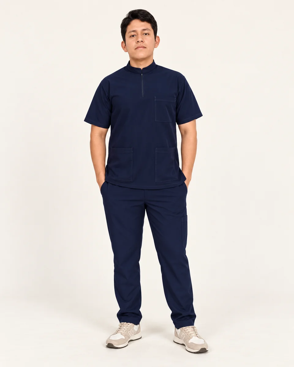 Scrub cuello Mao con cierre · AF-14-B