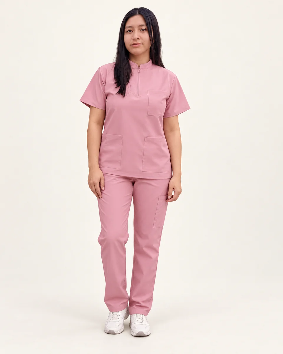Scrub cuello Mao con cierre · AF-16-B