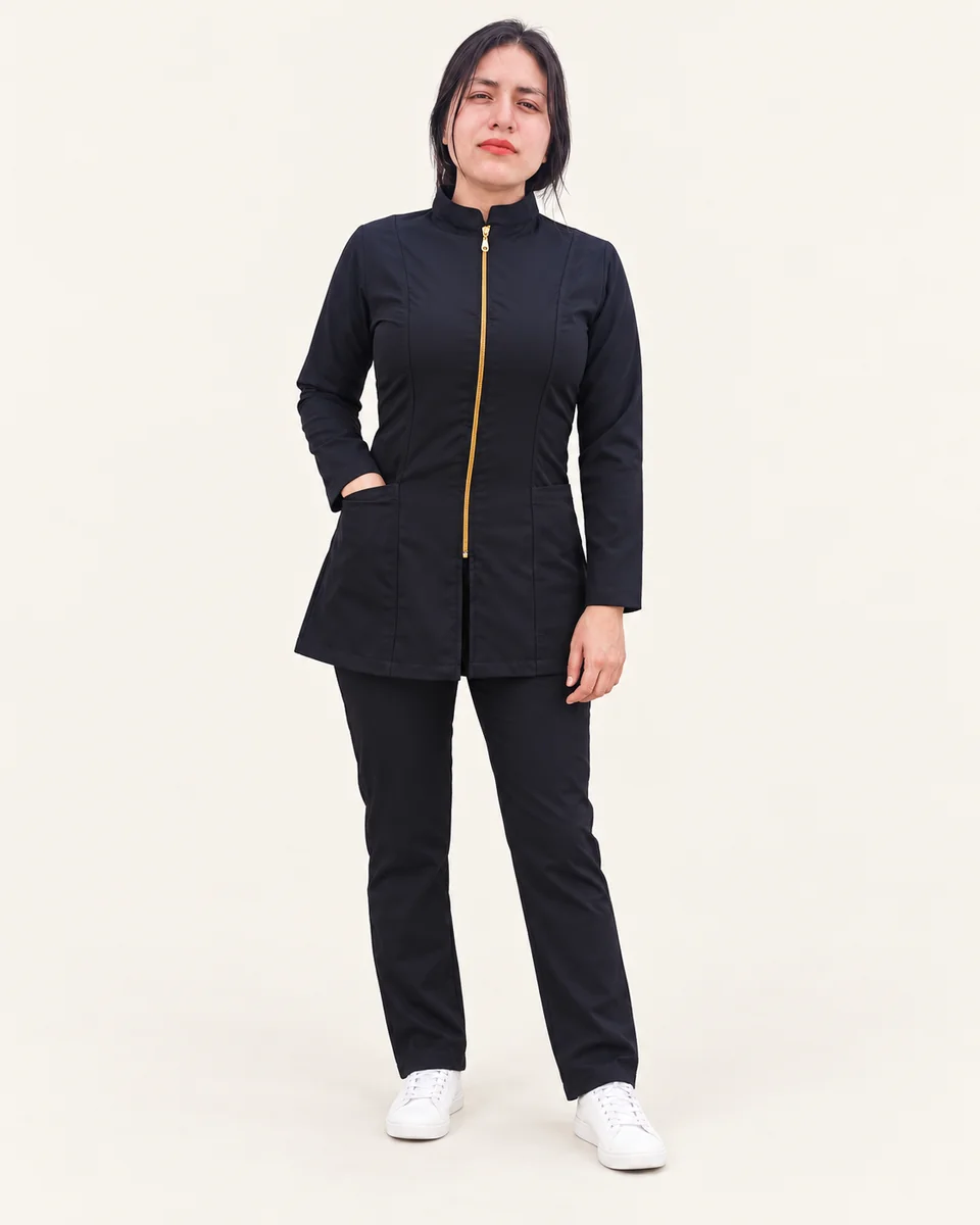 Mandil femenino cuello Mao · AF-27-A
